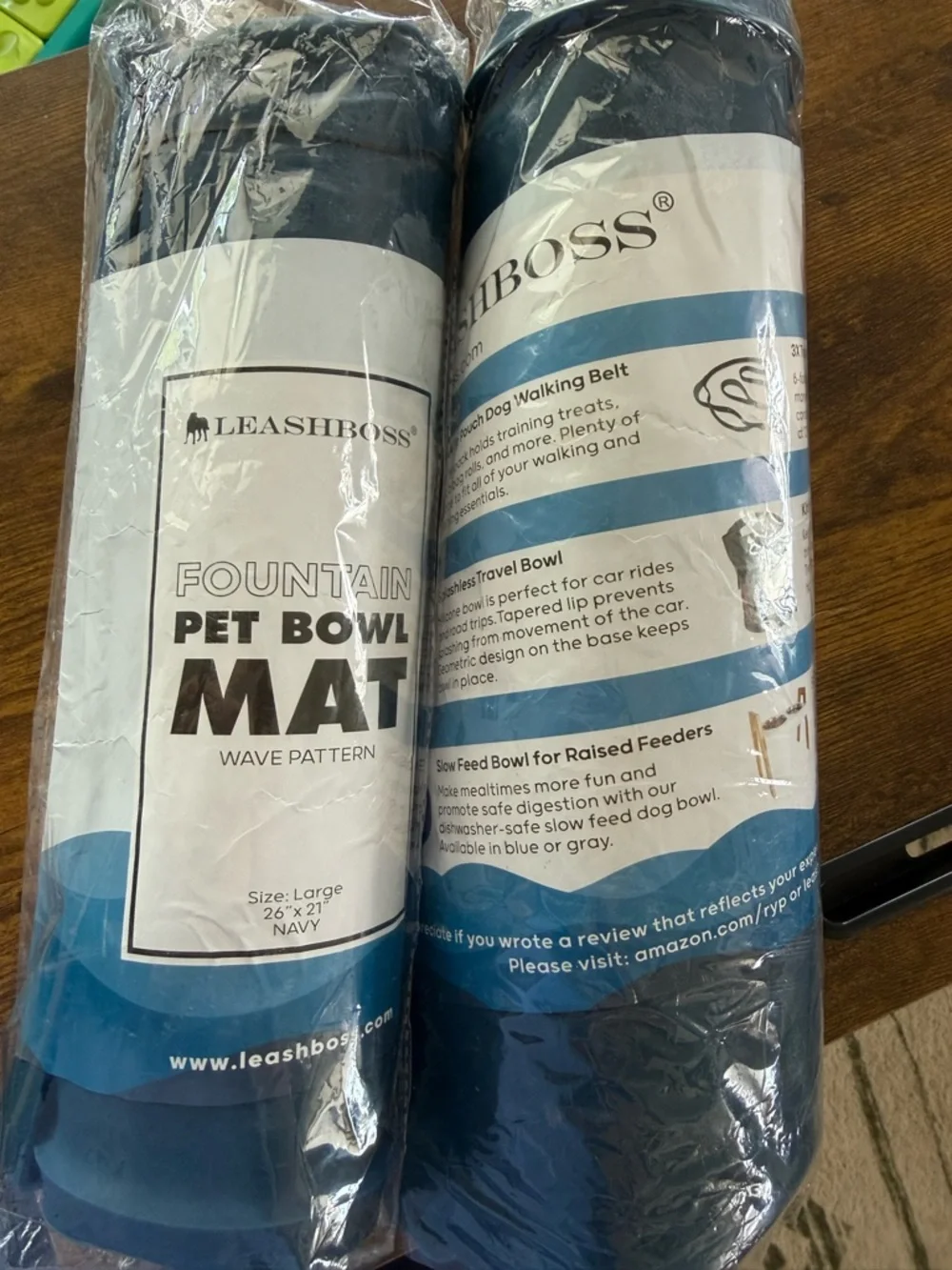 Silicone Fountain Mat for Pet Bowls - Blue - 2 avail